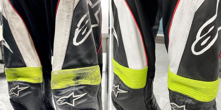 До и после: Чистка, покраска мотоэкипировки