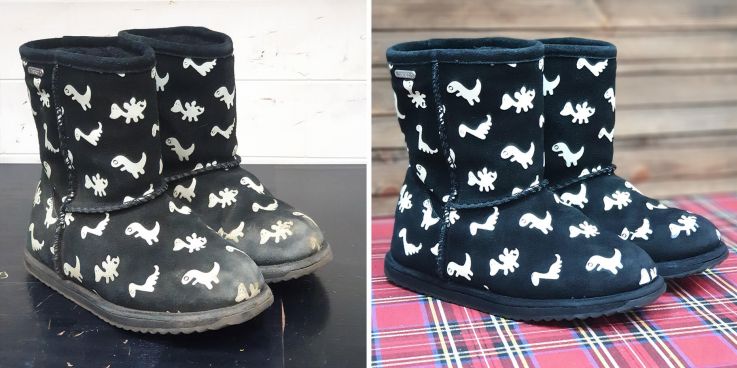 До и после: Выведение реагентов из угги