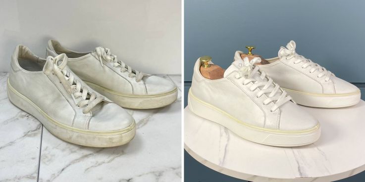 До и после: Обновление белой обуви