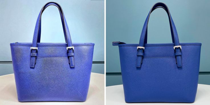 До и после: Сумка из сафьяна