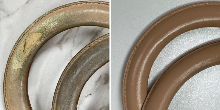 До и после: Восстановление ручек у сумки Dior