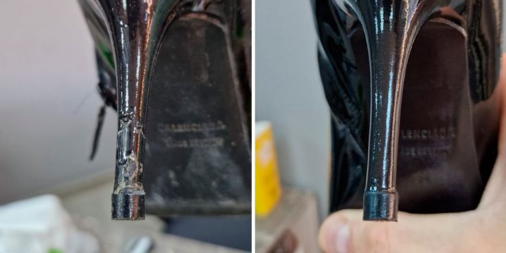 До и после: Реставрация каблуков